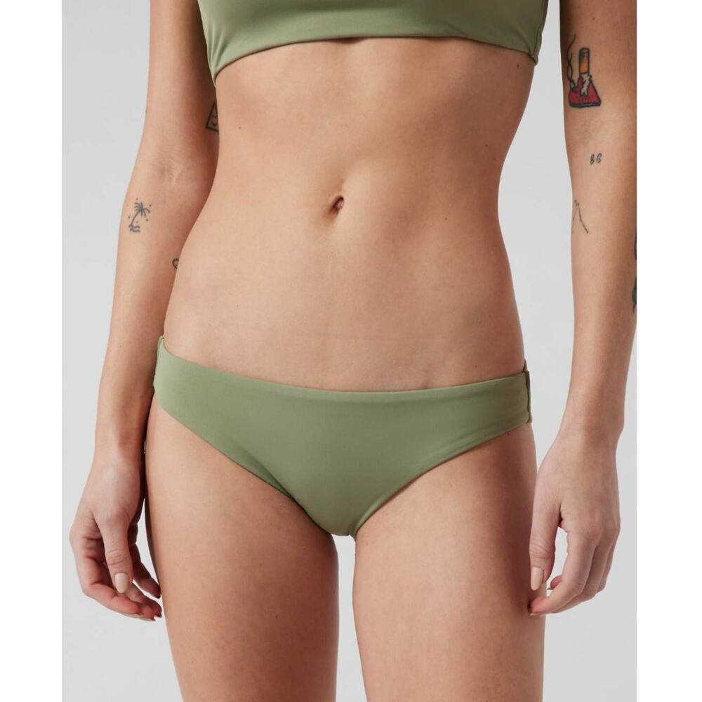 NWT Athleta clean medium bikini swim bottom - LARGE - eucalyptus olive - LARGE